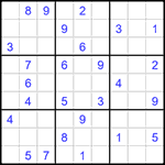 Судоку 9х9 #1560 очень трудный