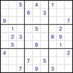Судоку 9х9 #1561 очень трудный