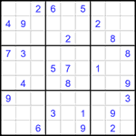 Судоку 9х9 #1563 очень трудный