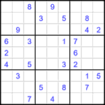 Судоку 9х9 #1568 очень трудный