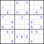 Судоку 9х9 #1569 очень трудный