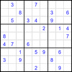 Судоку 9х9 #1573 очень трудный