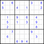 Судоку 9х9 #1584 очень трудный