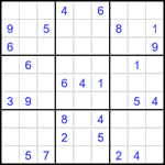 Судоку 9х9 #1603 очень трудный