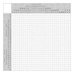 Японский кроссворд #1259 “Черепашка”