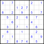 Судоку 9х9 #1642 легкий