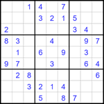 Судоку 9х9 #1645 легкий