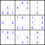 Судоку 9х9 #1648 легкий
