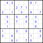 Судоку 9х9 #1652 легкий