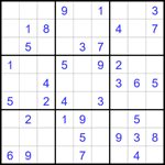 Судоку 9х9 #1653 легкий