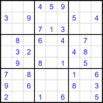 Судоку 9х9 #1654 легкий