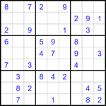 Судоку 9х9 #1656 легкий
