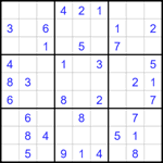 Судоку 9х9 #1657 легкий