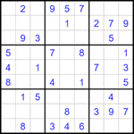 Судоку 9х9 #1658 легкий