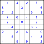 Судоку 9х9 #1660 легкий