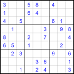 Судоку 9х9 #1662 легкий