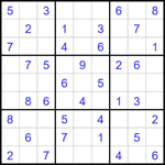 Судоку 9х9 #1663 легкий