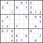 Судоку 9х9 #1665 легкий