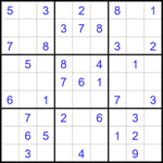 Судоку 9х9 #1668 легкий