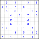 Судоку 9х9 #1674 легкий