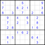 Судоку 9х9 #1681 легкий