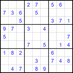 Судоку 9х9 #1682 легкий