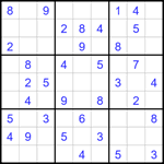 Судоку 9х9 #1683 легкий