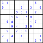 Судоку 9х9 #1684 легкий