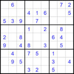 Судоку 9х9 #1685 легкий