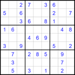 Судоку 9х9 #1686 легкий