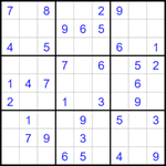 Судоку 9х9 #1687 легкий