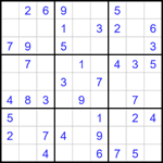 Судоку 9х9 #1688 легкий