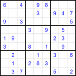 Судоку 9х9 #1690 легкий