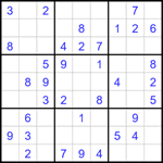 Судоку 9х9 #1691 легкий