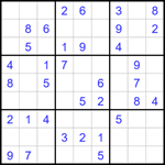 Судоку 9х9 #1694 легкий