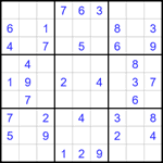 Судоку 9х9 #1696 легкий