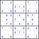 Судоку 9х9 #1698 легкий