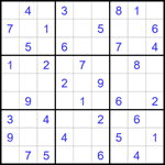 Судоку 9х9 #1699 легкий