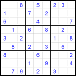 Судоку 9х9 #1611 средний