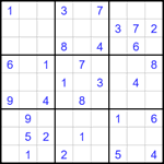 Судоку 9х9 #1613 средний