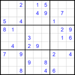 Судоку 9х9 #1615 средний