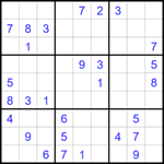 Судоку 9х9 #1616 средний