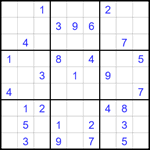 Судоку 9х9 #1617 средний