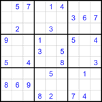 Судоку 9х9 #1620 средний