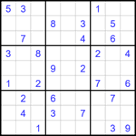 Судоку 9х9 #1623 средний