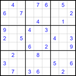 Судоку 9х9 #1624 средний