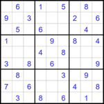 Судоку 9х9 #1625 средний