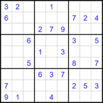 Судоку 9х9 #1629 средний