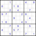 Судоку 9х9 #1630 средний