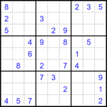 Судоку 9х9 #1632 средний